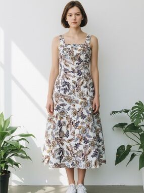 Old Navy Floral Midi Dress | M | Boho | Casual